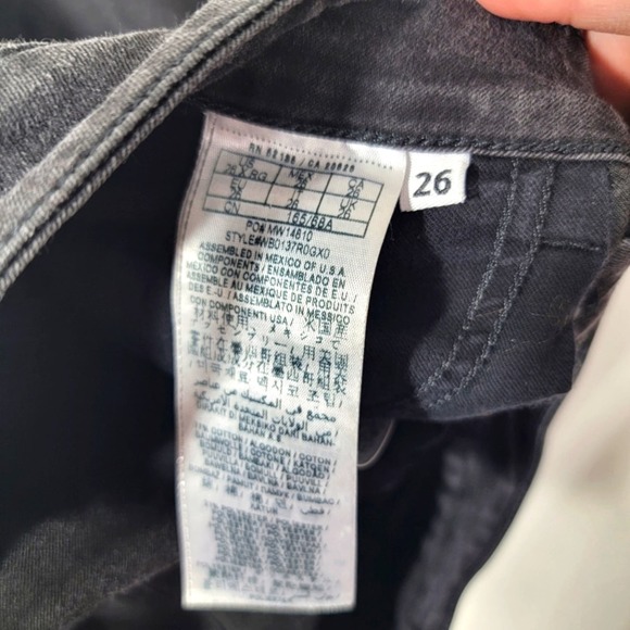 Guess Starlet Straight Lowrise Black Denim Jeans 26 - Picture 3 of 8